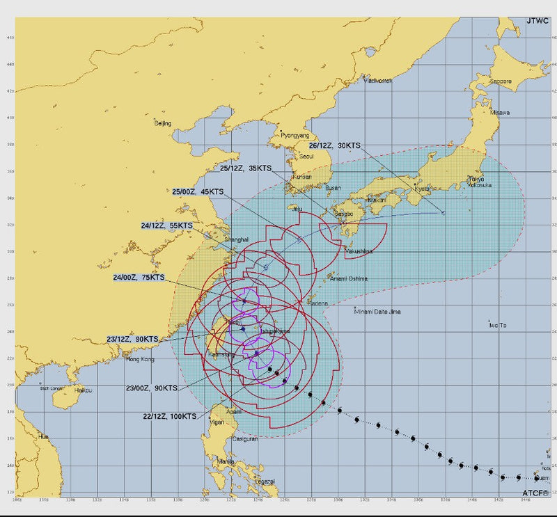 台風さん、こっちにも来るんですか？？
